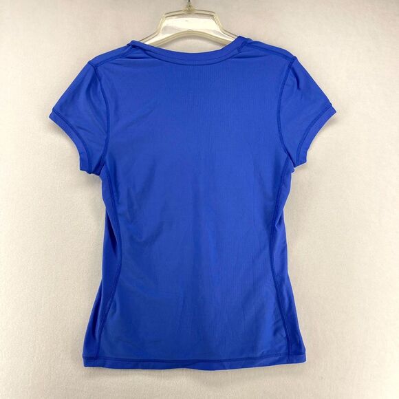 Nike Dri-Fit V-Neck Athletic Tshirt Ladies Size S (4-6) White Embroidery‎ - Picture 2 of 10
